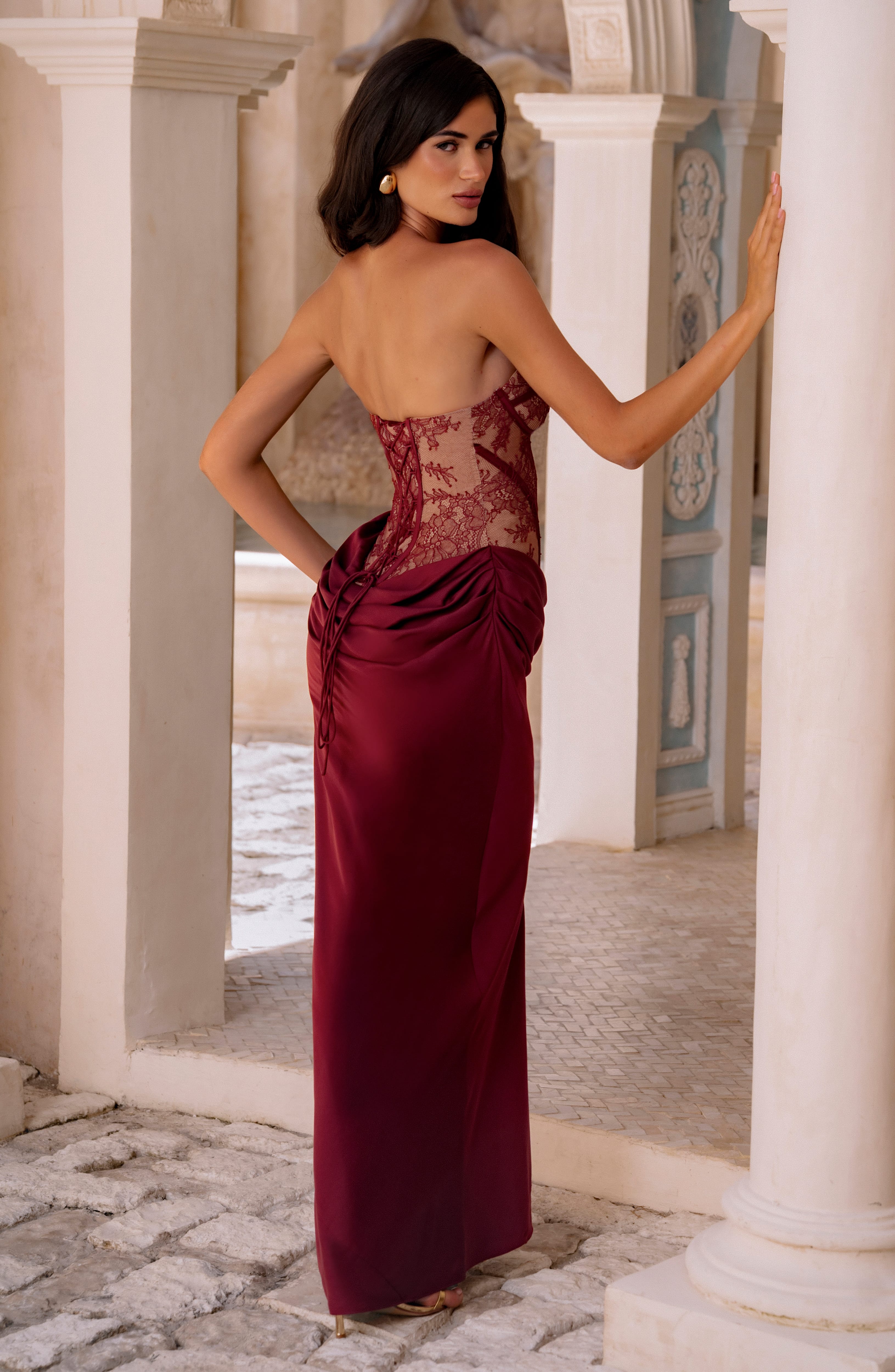 Miriam - Abito Kathleen Bordeaux