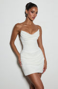 Mercedes - Abito Mini Corsetto Bodycon Avorio