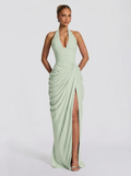 Anna - Abito Maxi in Chiffon con Scollo Halter