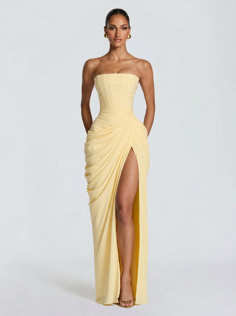 Cyra - Abito Lungo in Chiffon
