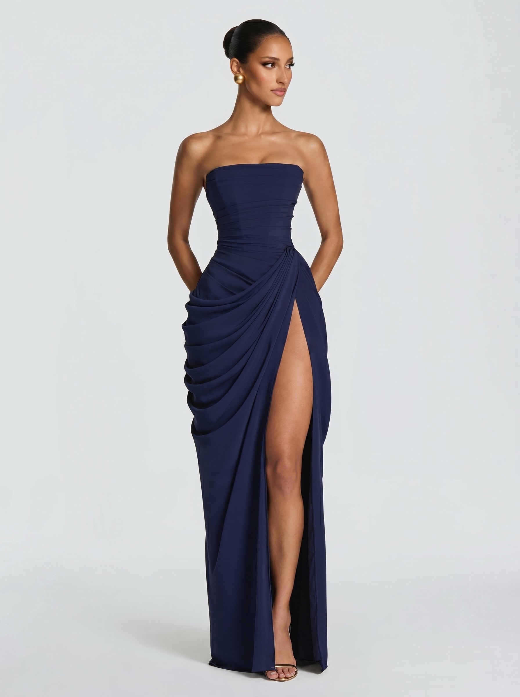 Cyra - Abito Lungo in Chiffon