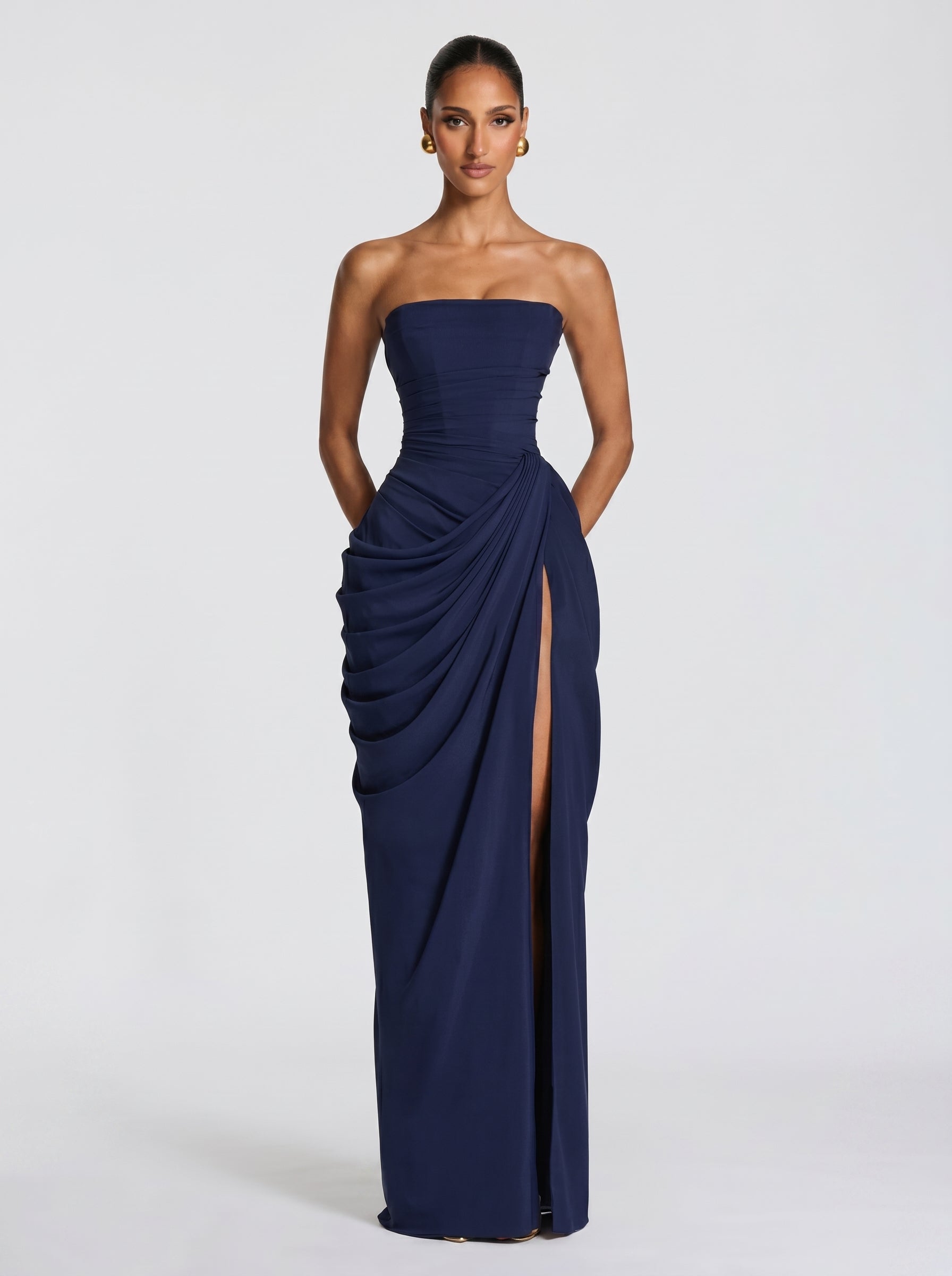 Cyra - Abito Lungo in Chiffon