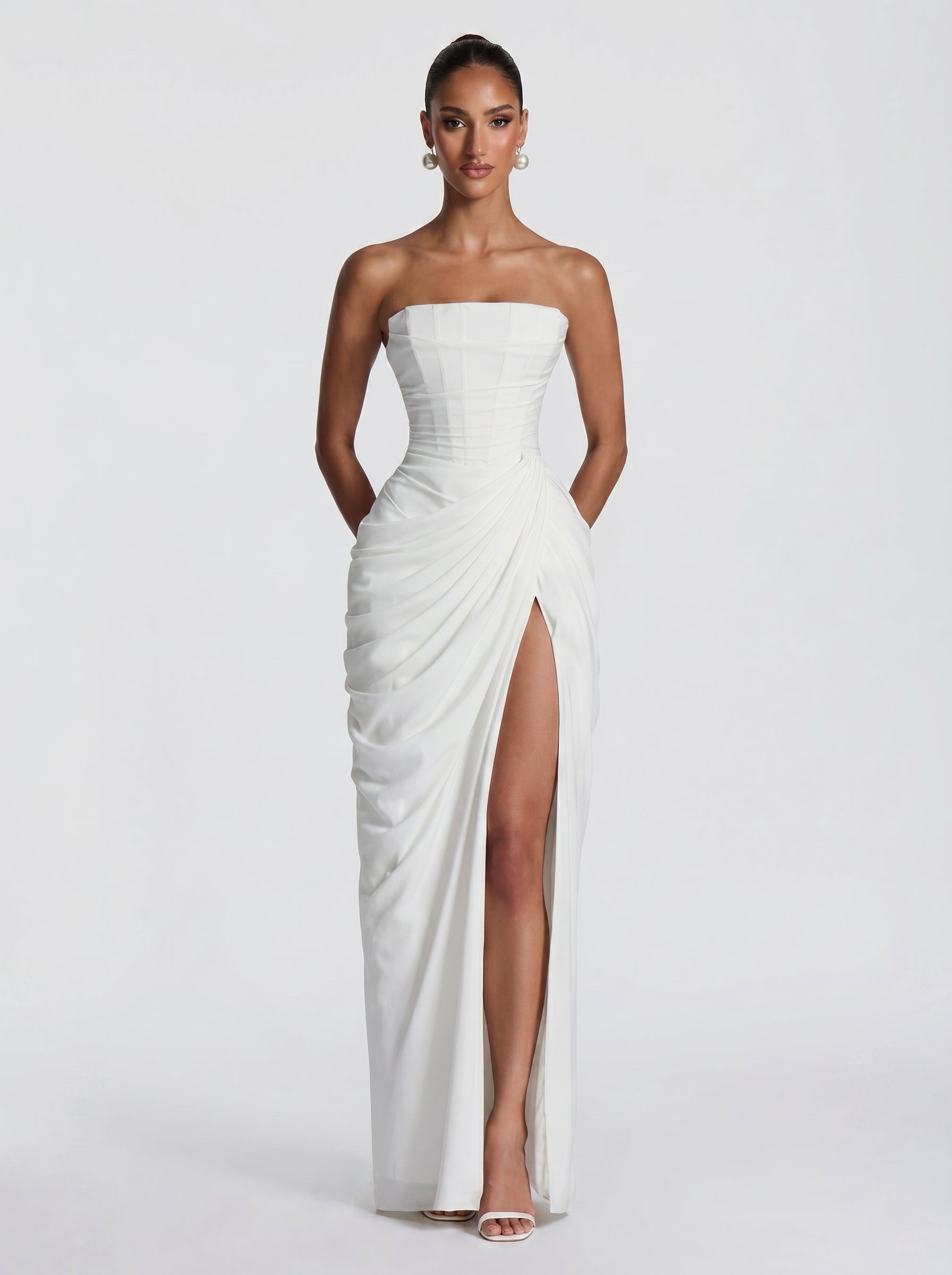 Cyra - Abito Lungo in Chiffon
