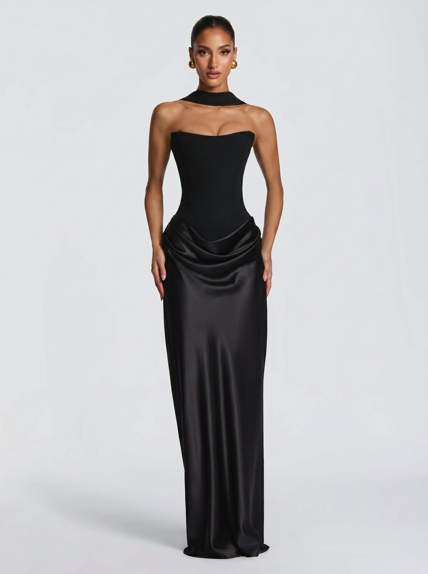 Danna - Abito da Gala Blu Navy