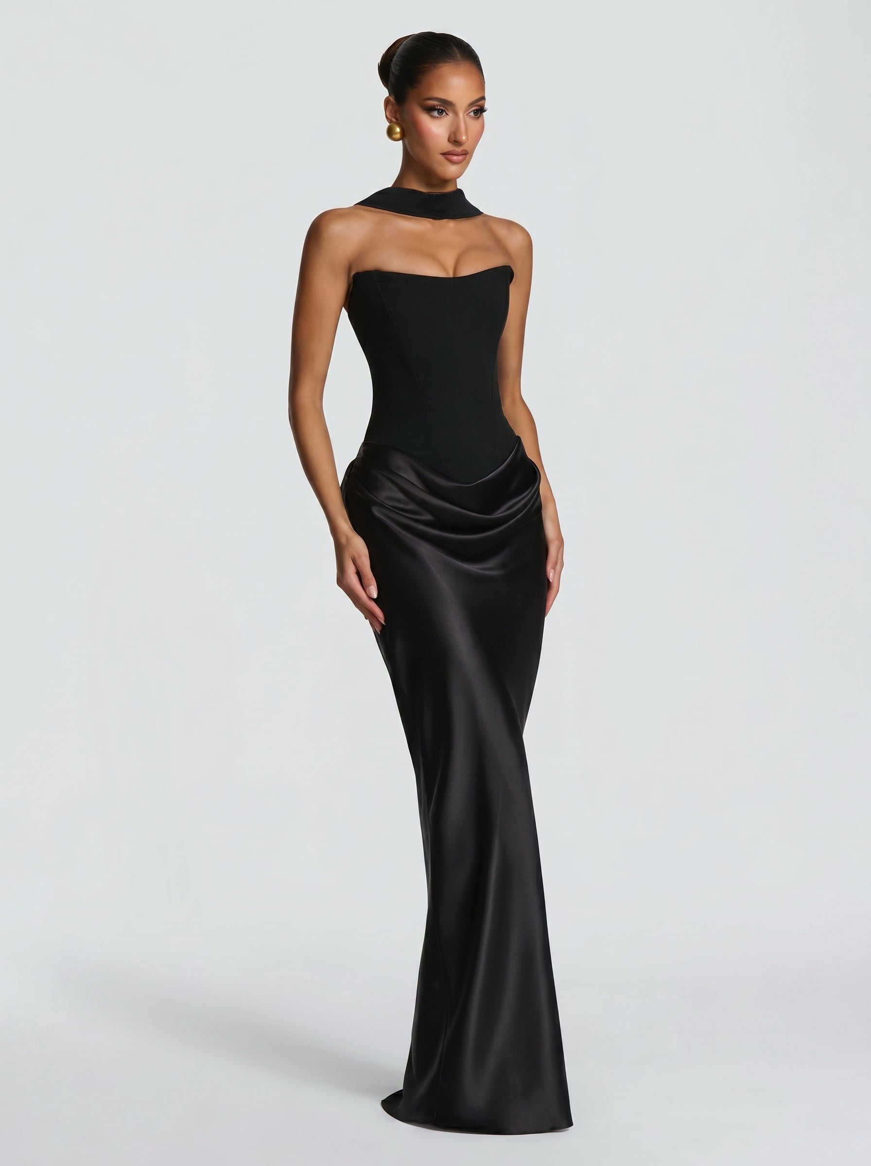 Danna - Abito da Gala Blu Navy