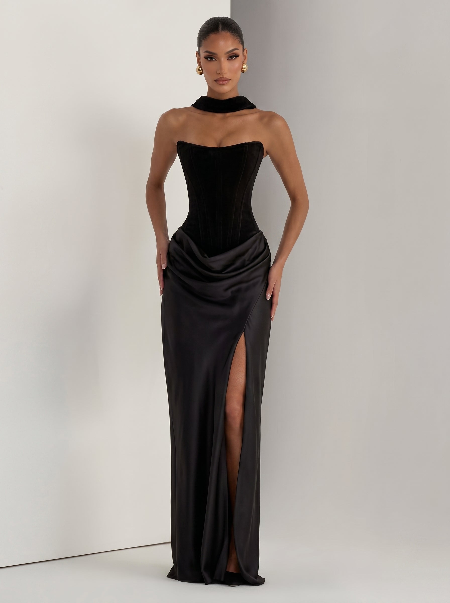 Danna - Abito da Gala Blu Navy