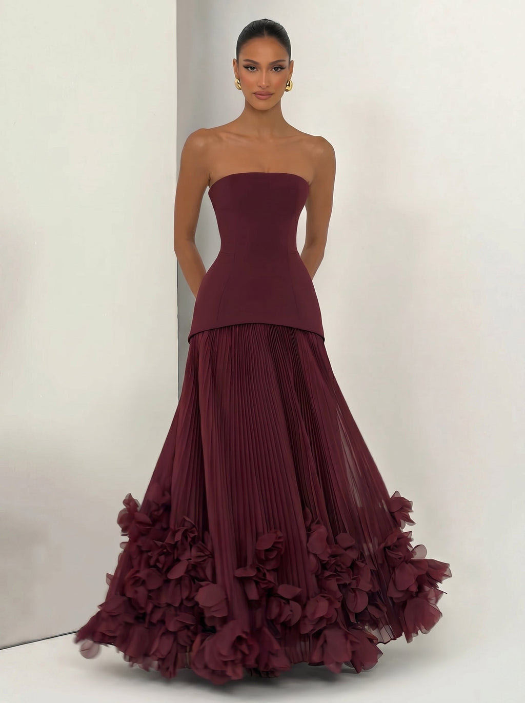 Sandra - Abito da Gala con Gonna Scultorea