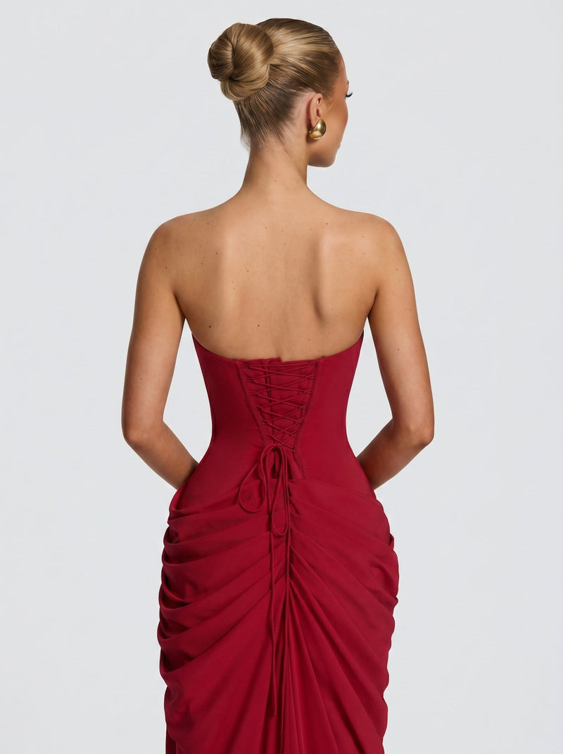 Cyra - Abito Lungo in Chiffon