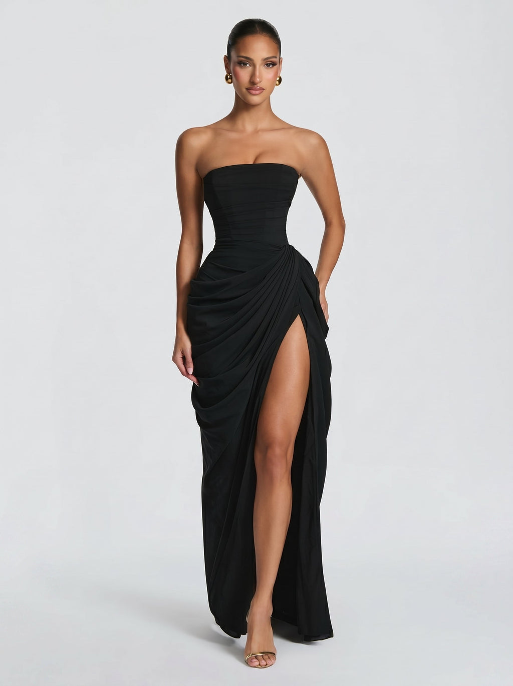 Cyra - Abito Lungo in Chiffon