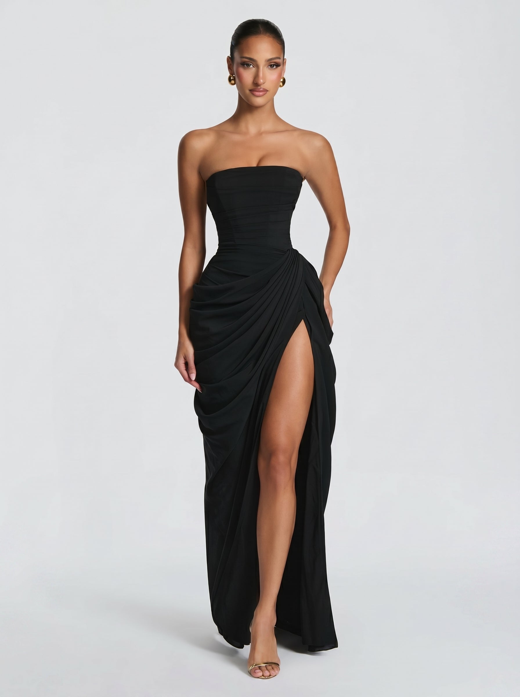 Cyra - Abito Lungo in Chiffon