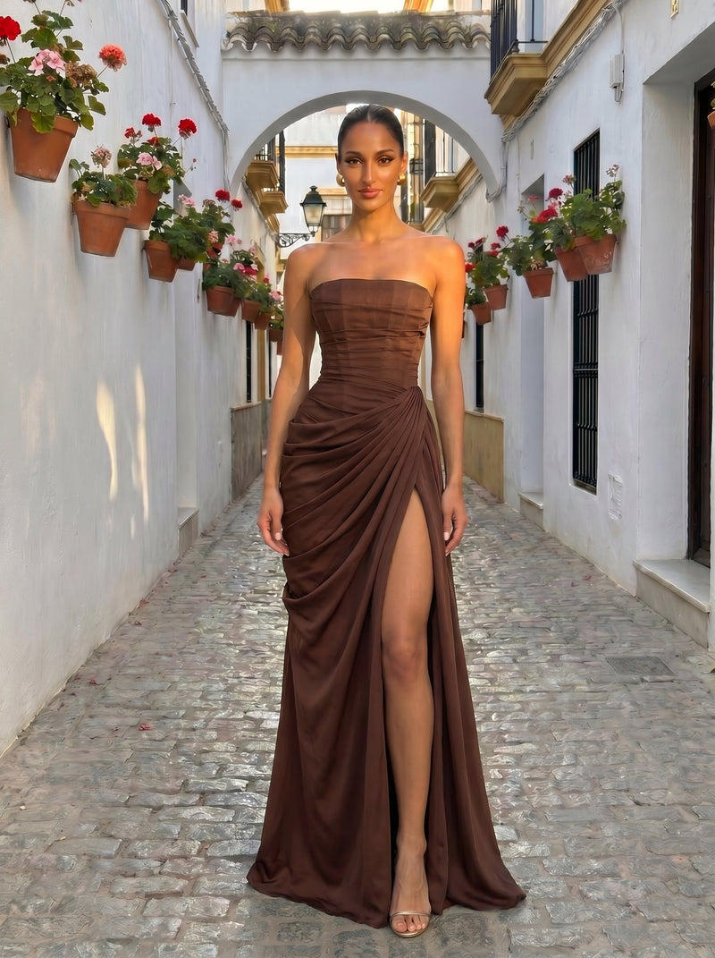 Cyra - Abito Lungo in Chiffon