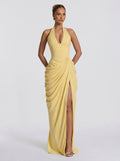 Anna - Abito Maxi in Chiffon con Scollo Halter