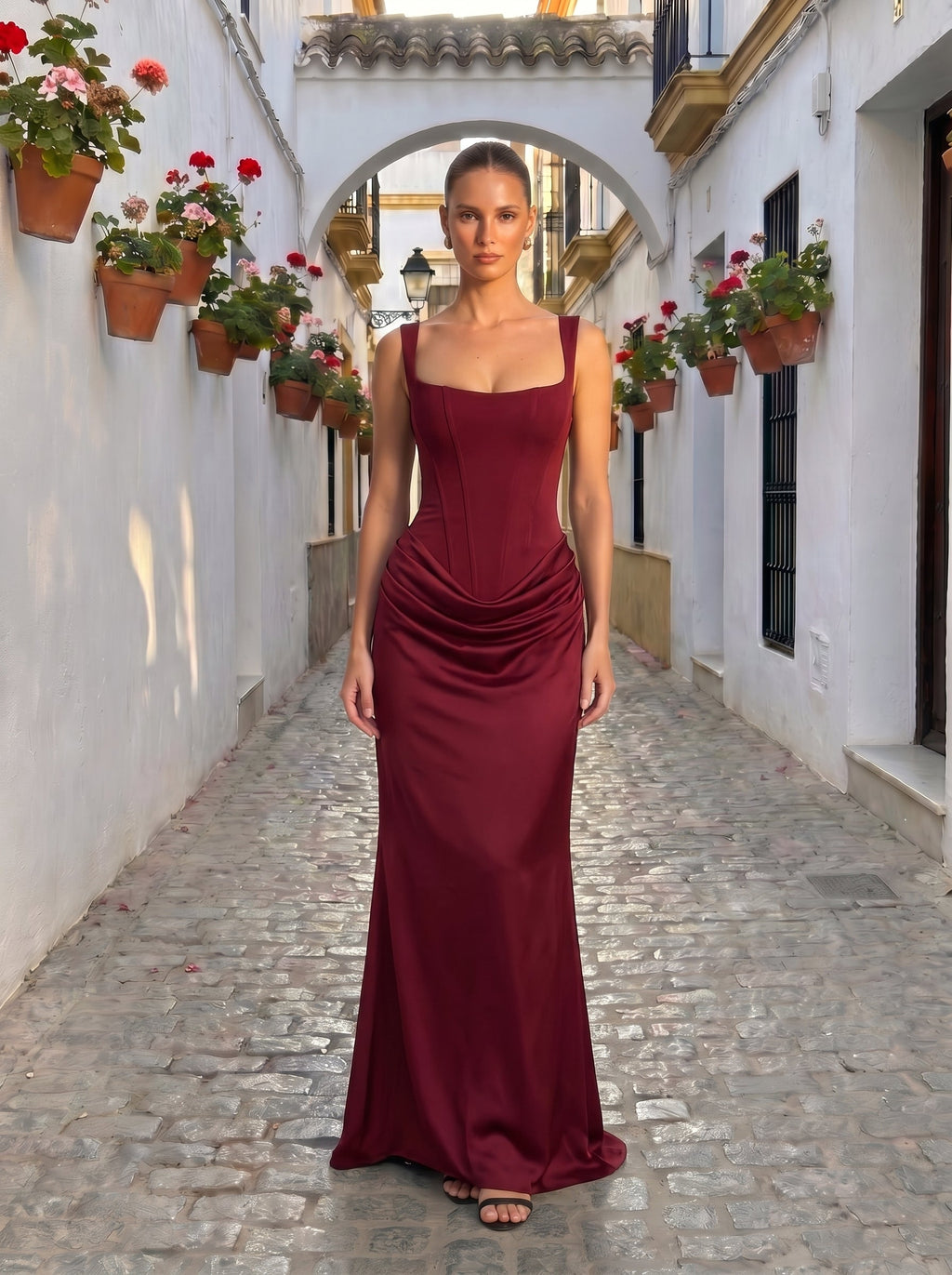 Antonella - Abito da Gala in Raso