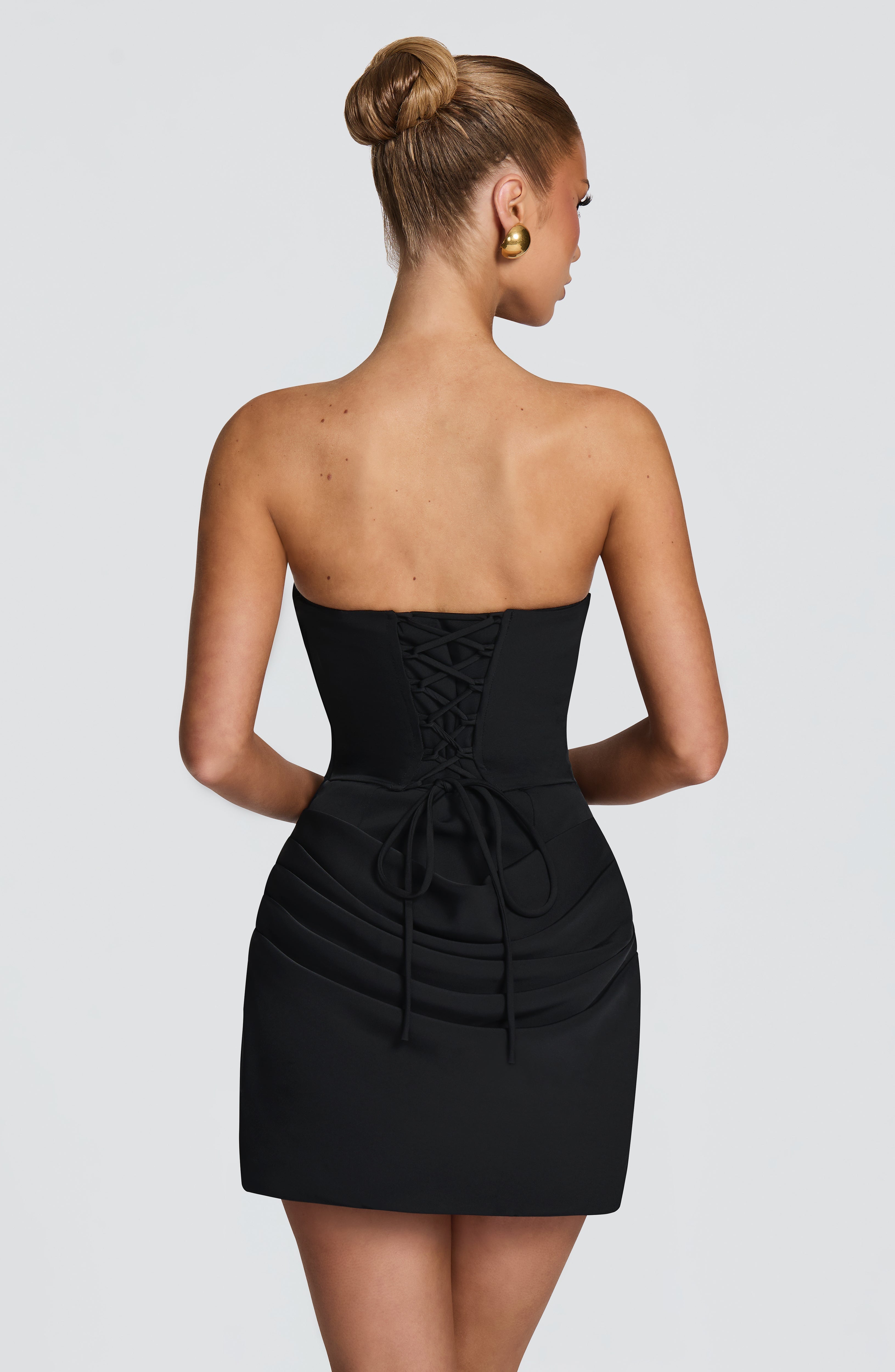 Mercedes - Abito Mini Corsetto Bodycon Nero