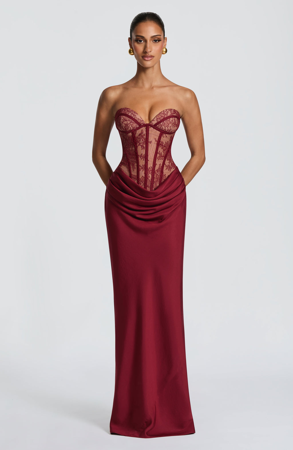 Miriam - Abito Kathleen Bordeaux