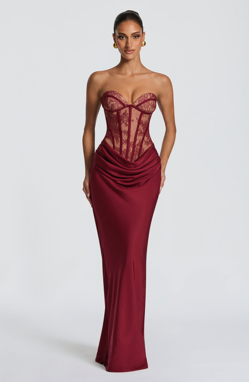 Miriam - Abito Kathleen Bordeaux