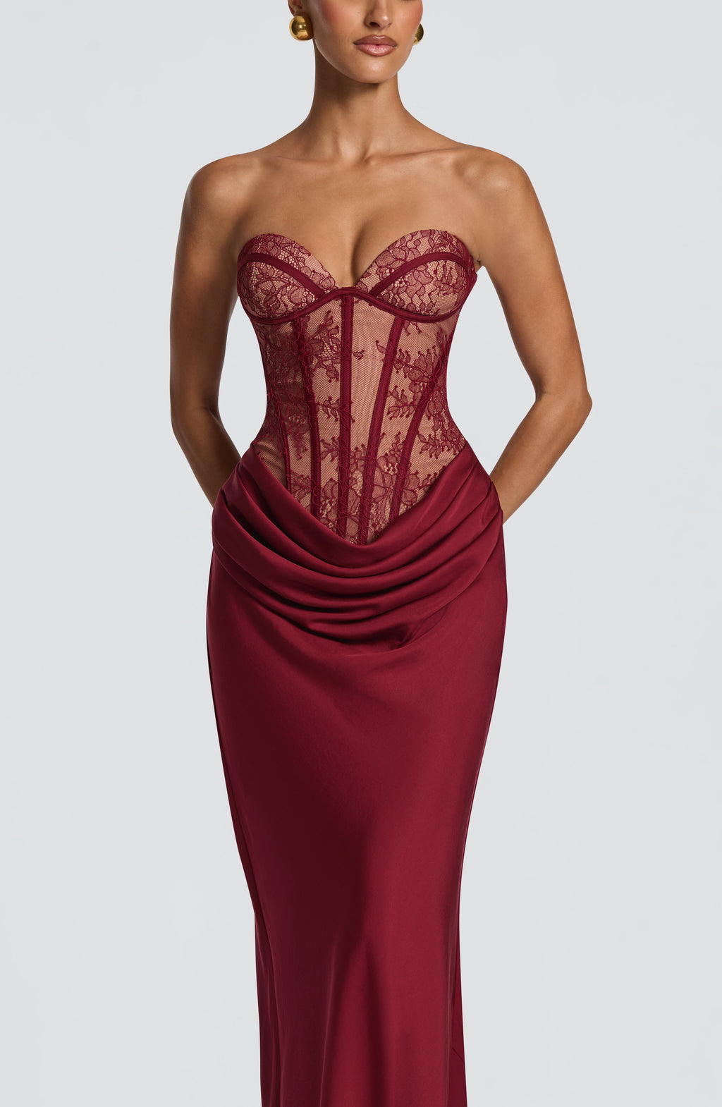 Miriam - Abito Kathleen Bordeaux