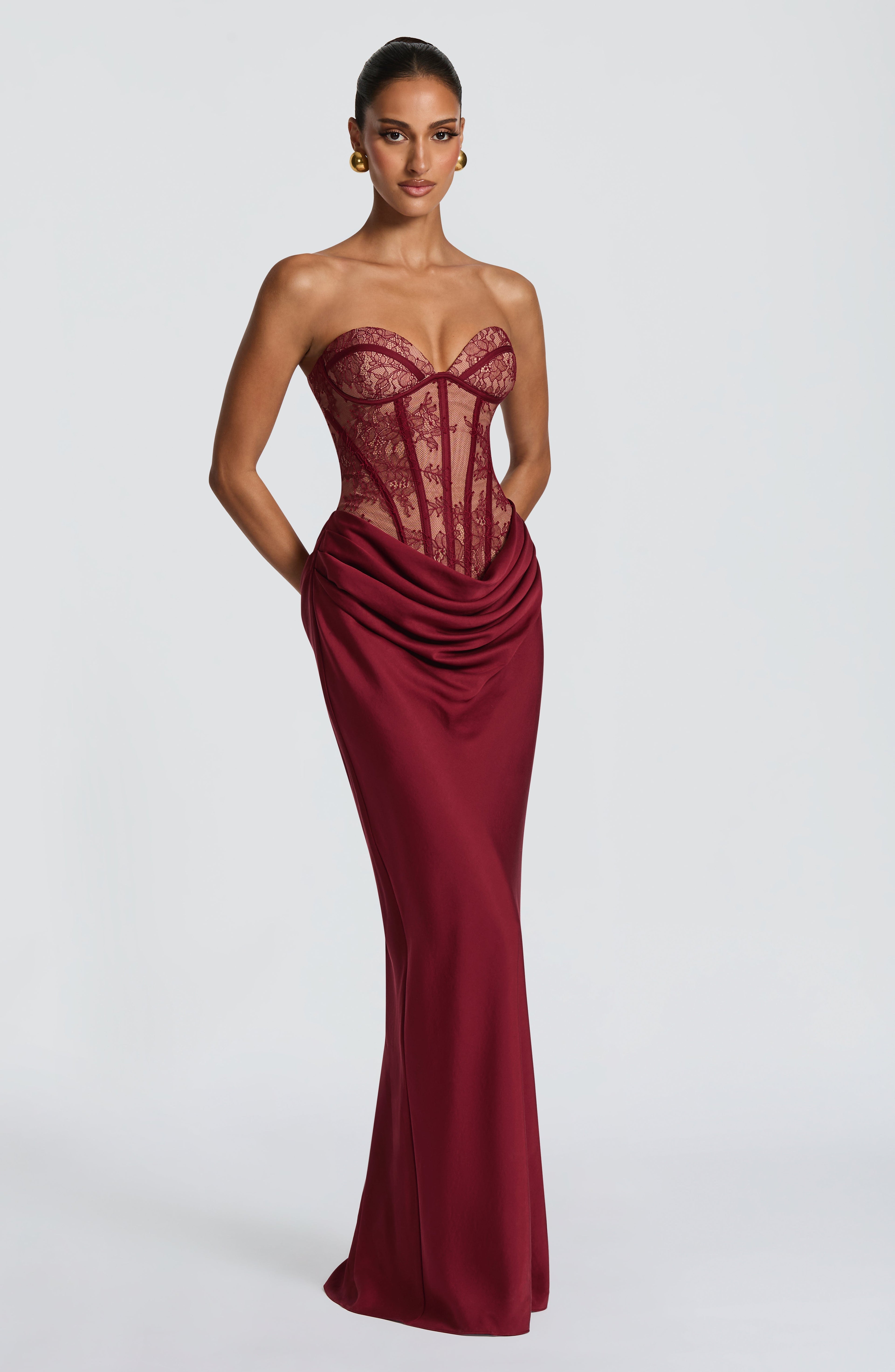 Miriam - Abito Kathleen Bordeaux