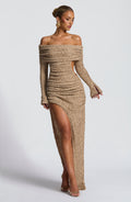 Adelphia - Abito Midi Elegante Beige