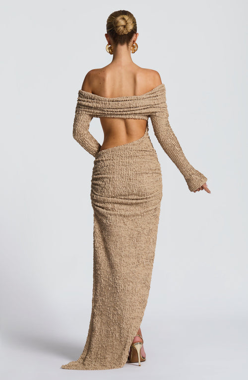 Adelphia - Abito Midi Elegante Beige