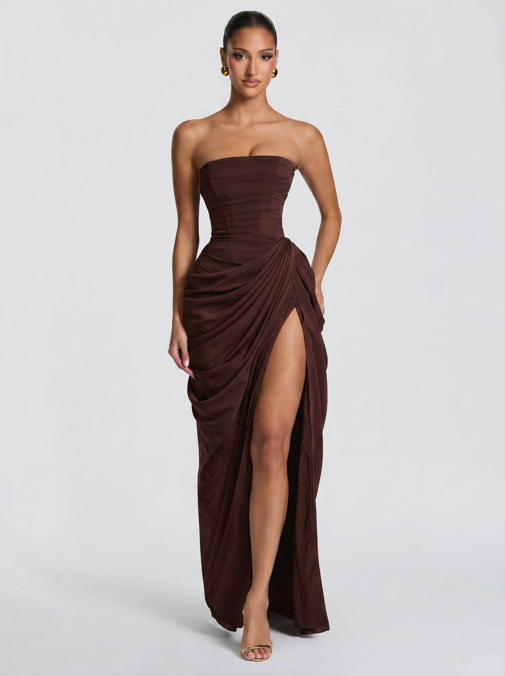 Cyra - Abito Lungo in Chiffon