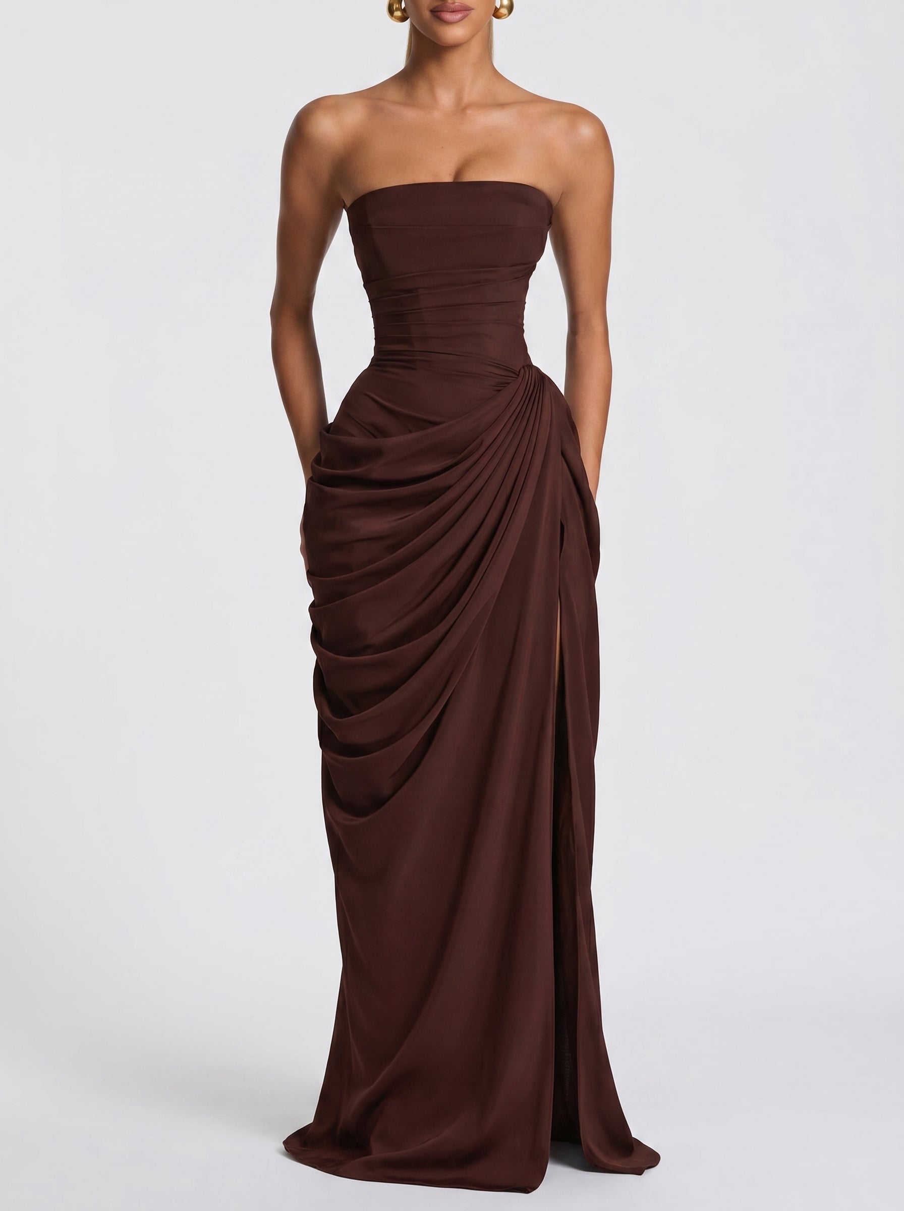 Cyra - Abito Lungo in Chiffon