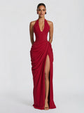 Anna - Abito Maxi in Chiffon con Scollo Halter