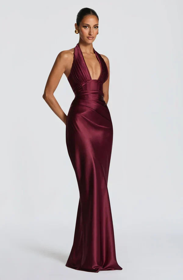 Gala - Abito Maxi in Raso Scolpito