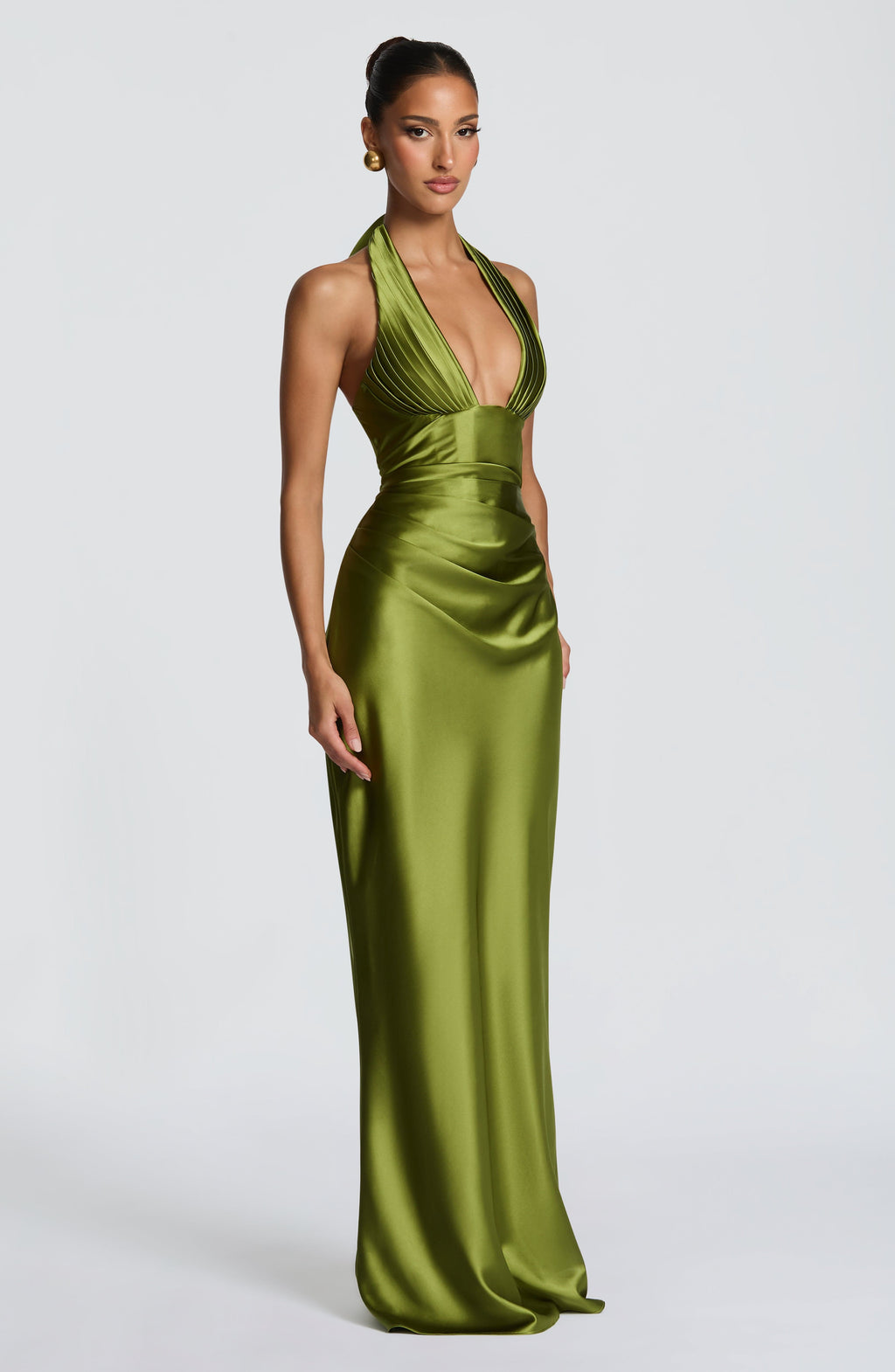 Gala - Abito Maxi in Raso Scolpito