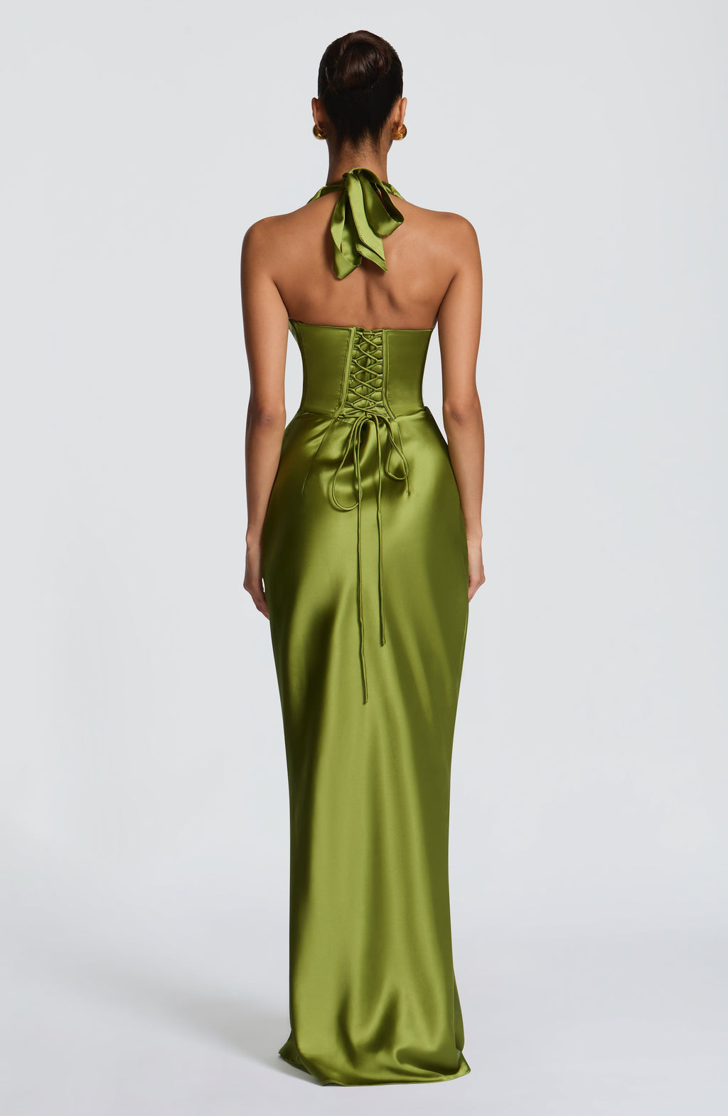 Gala - Abito Maxi in Raso Scolpito