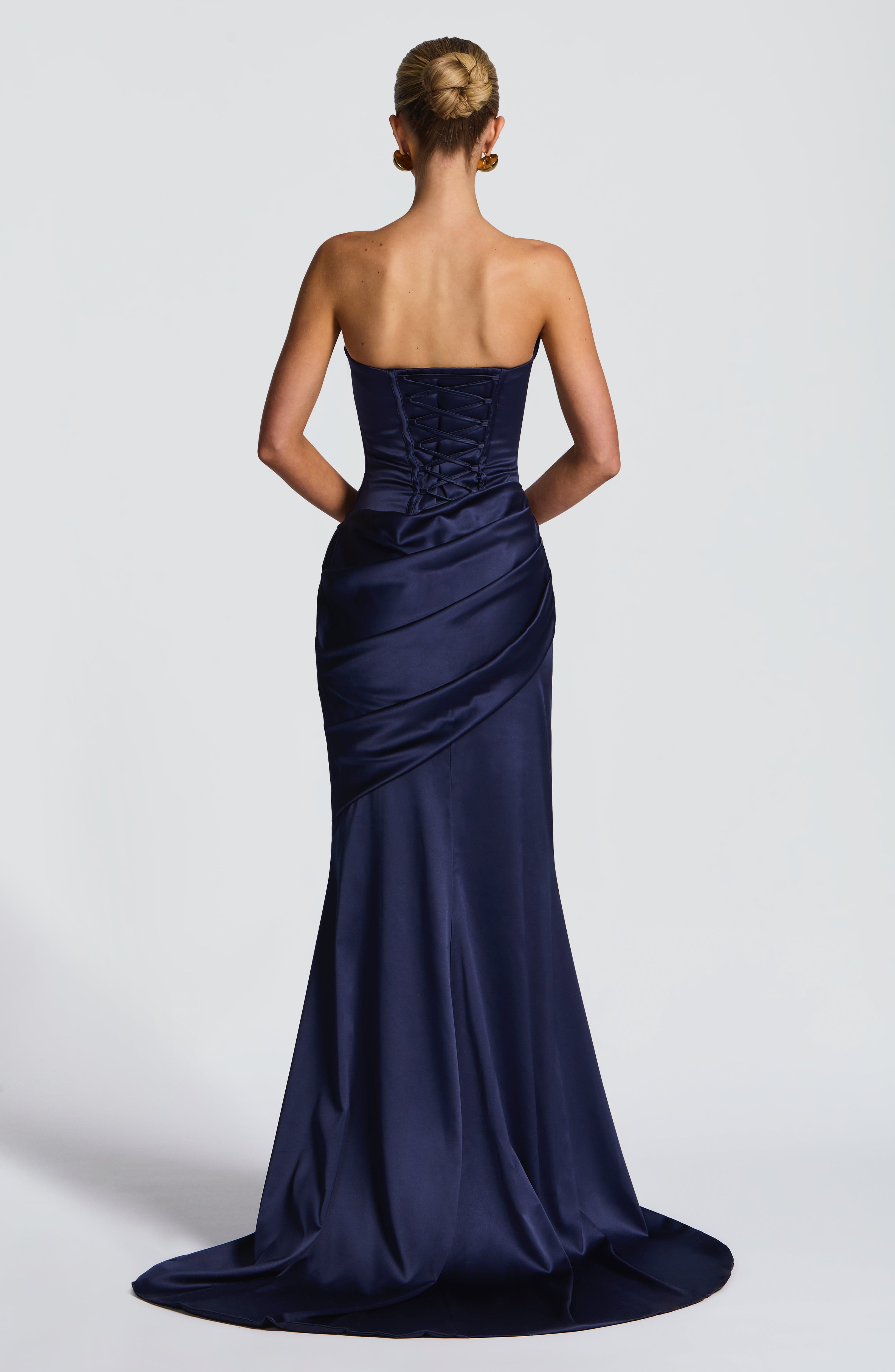 Aria - Abito Lungo Blu Navy