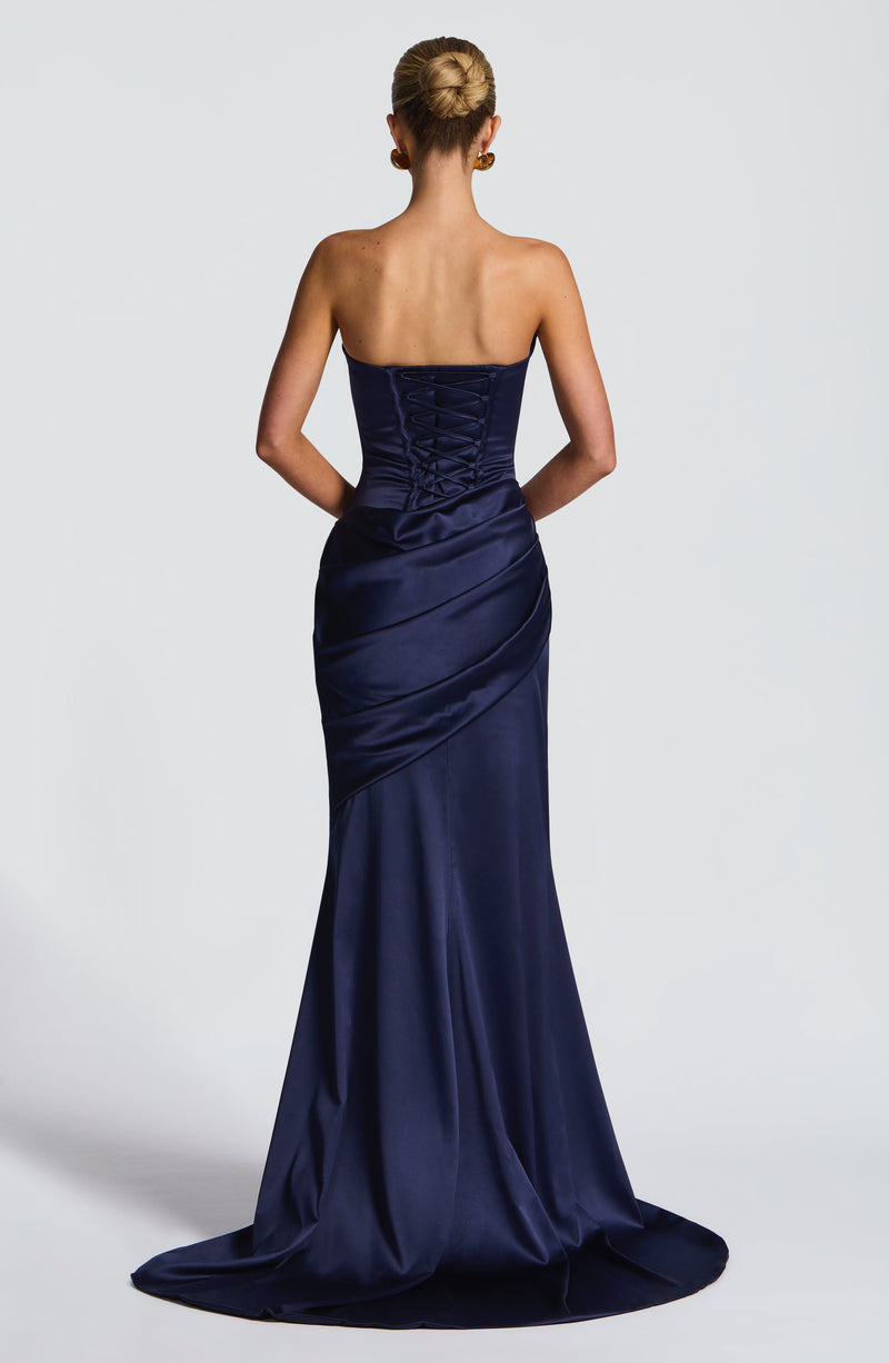 Aria - Abito Lungo Blu Navy