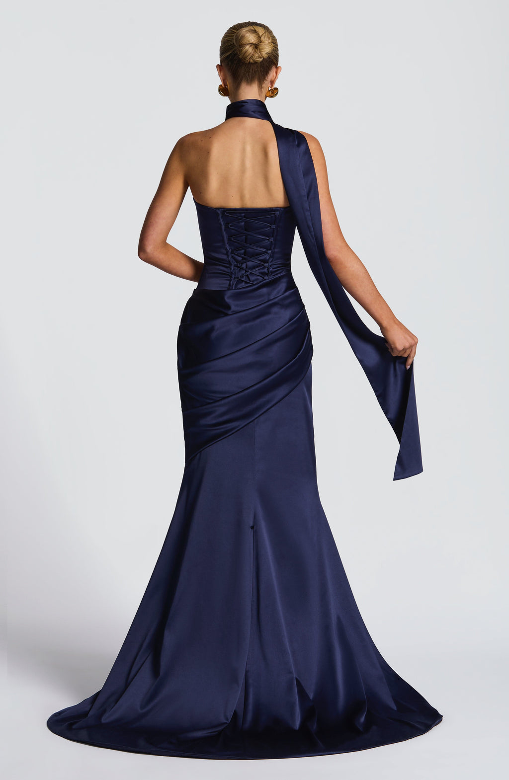 Aria - Abito Lungo Blu Navy