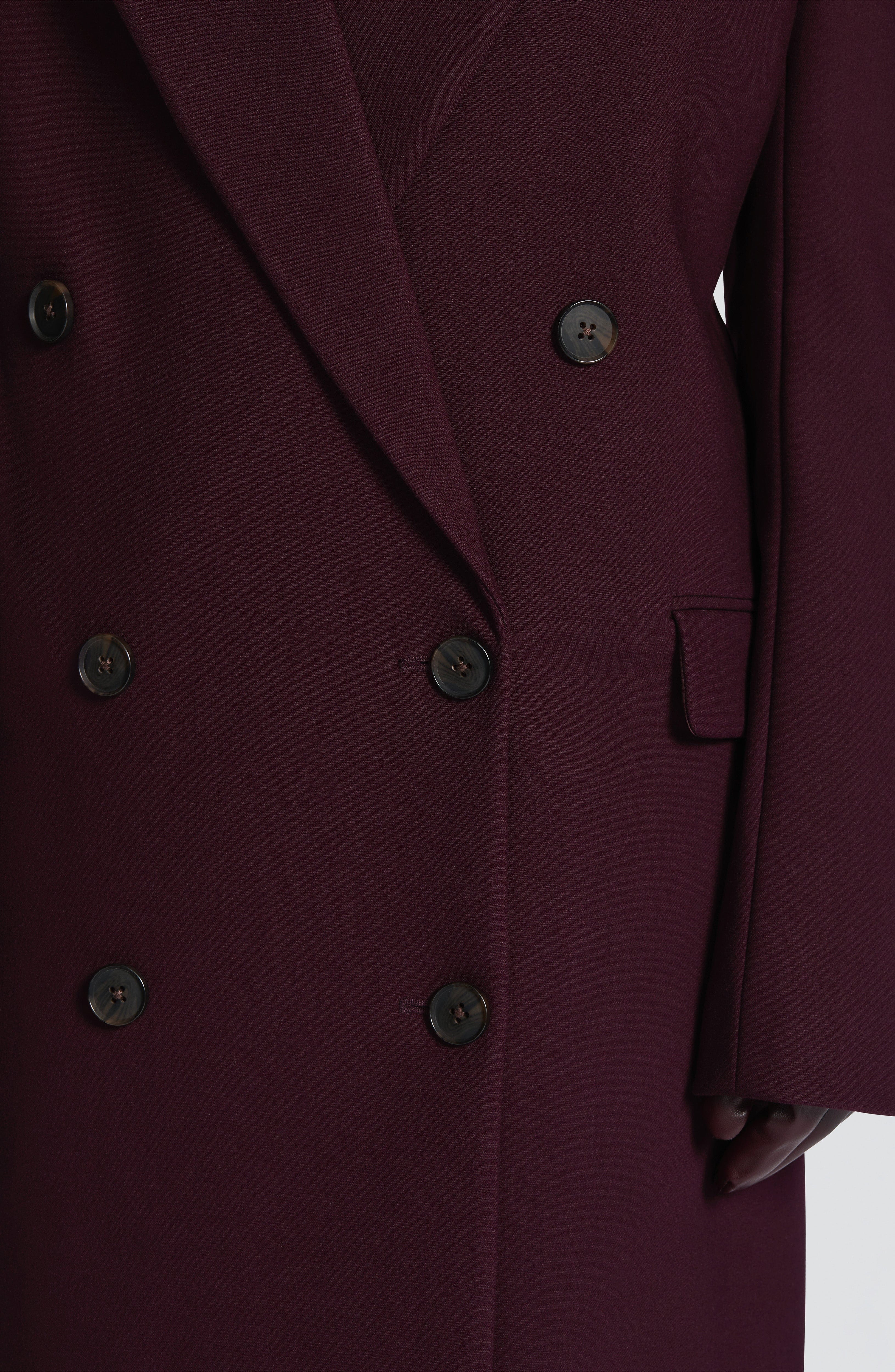 Jimena - Cappotto Lungo Strutturato Prugna