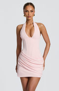 Amparo - Abito Mini Corsetto Halter Rosa