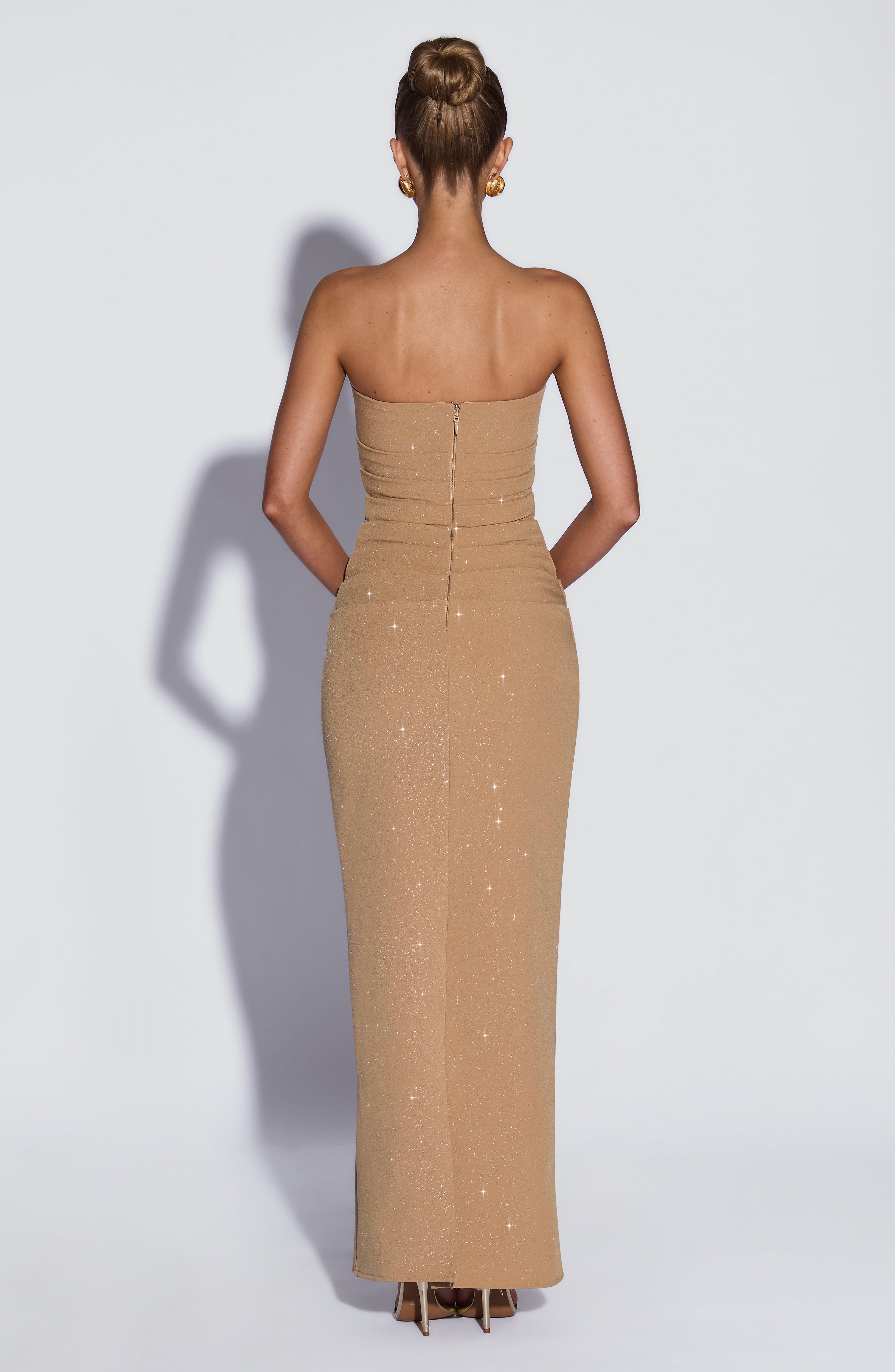 Isabella - Abito da Gala in Crêpe Oro