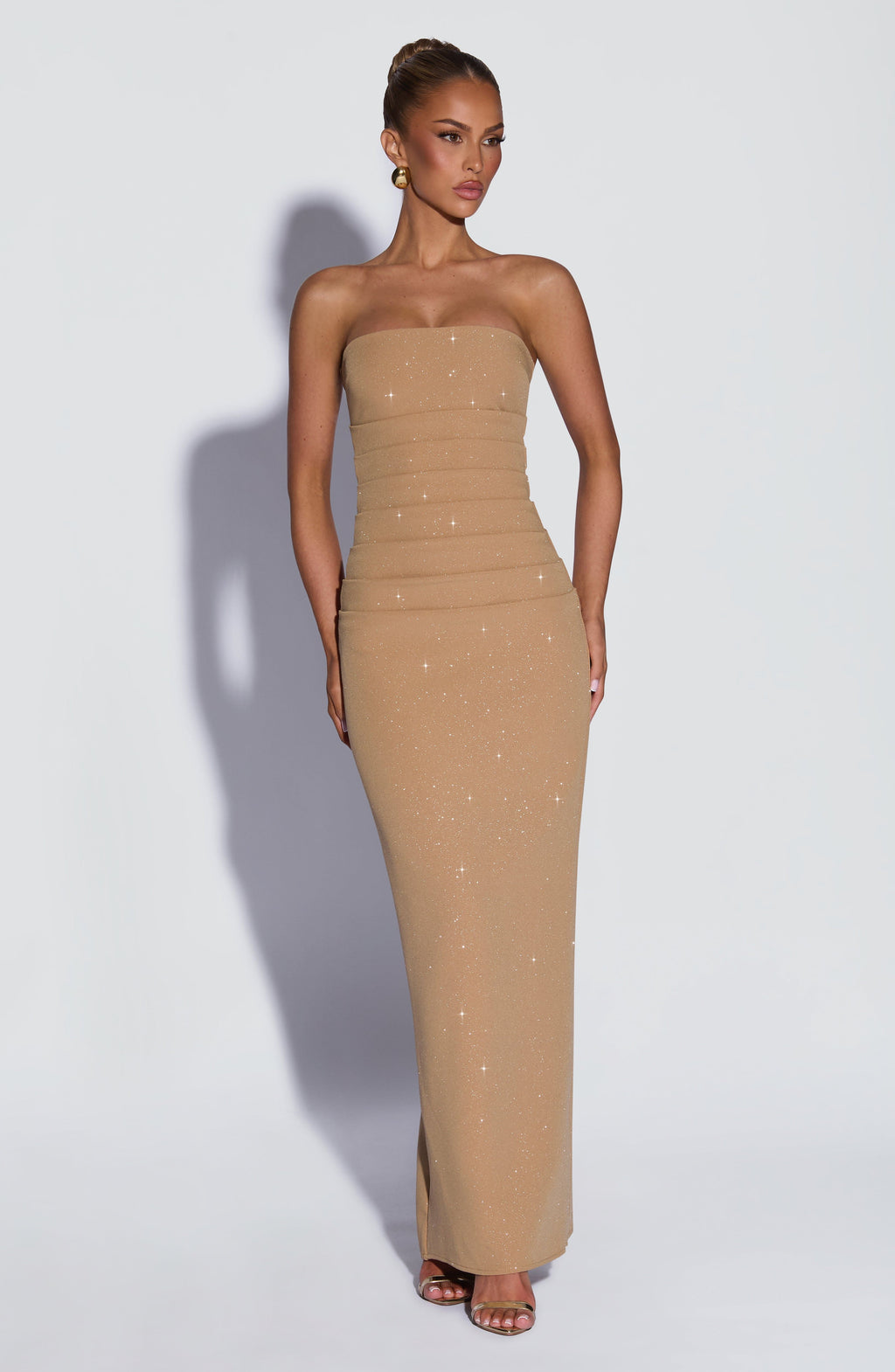 Isabella - Abito da Gala in Crêpe Oro