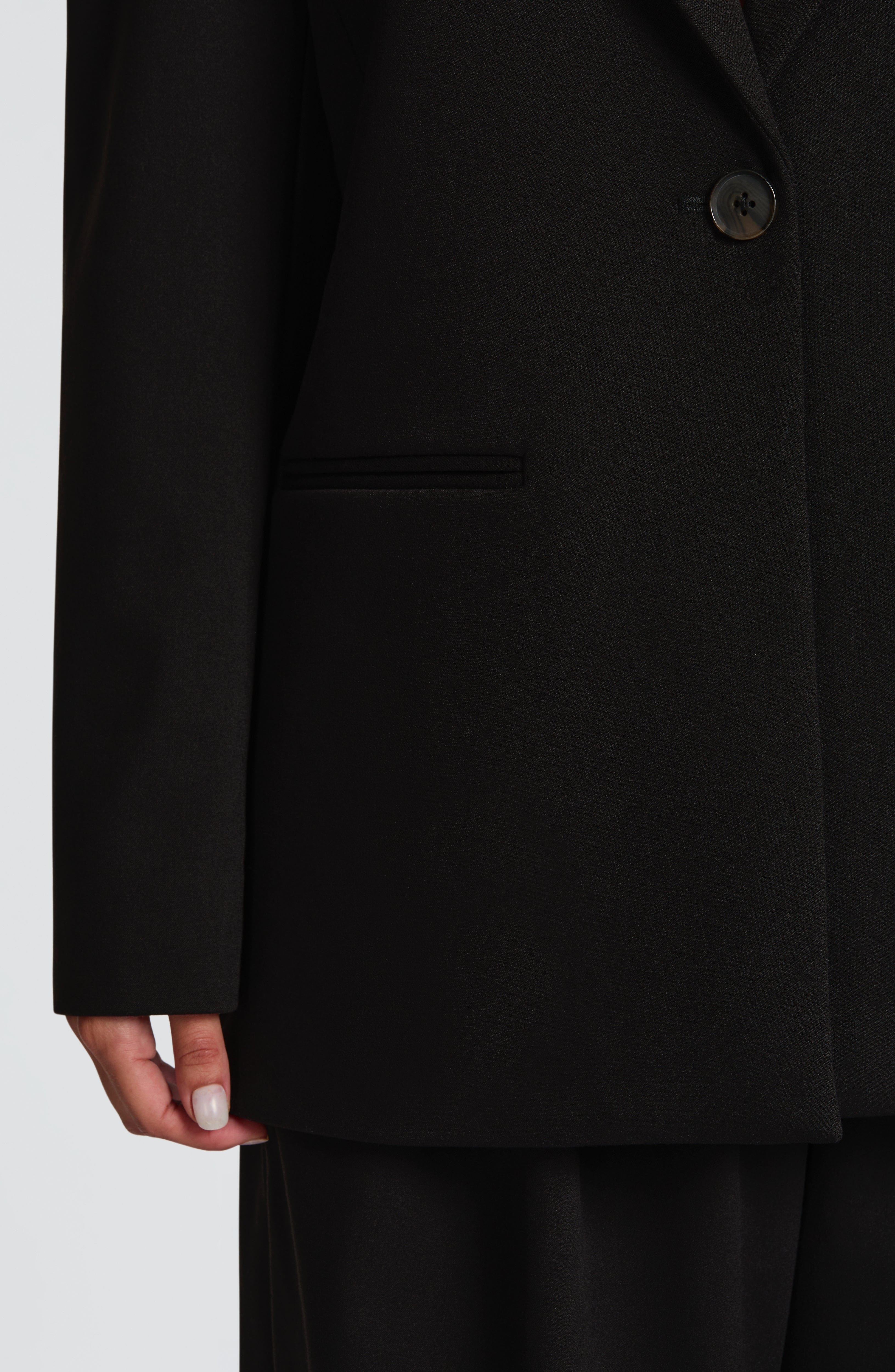 Victoria - Blazer Sartoriale Nero Boxy