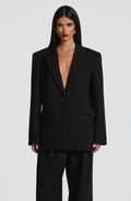 Victoria - Blazer Sartoriale Nero Boxy