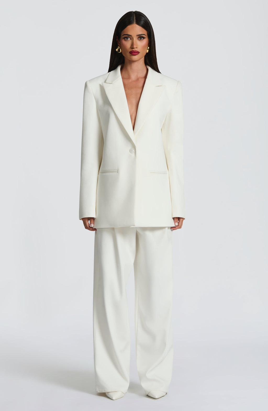 Ana - Blazer Sartoriale Avorio Boxy