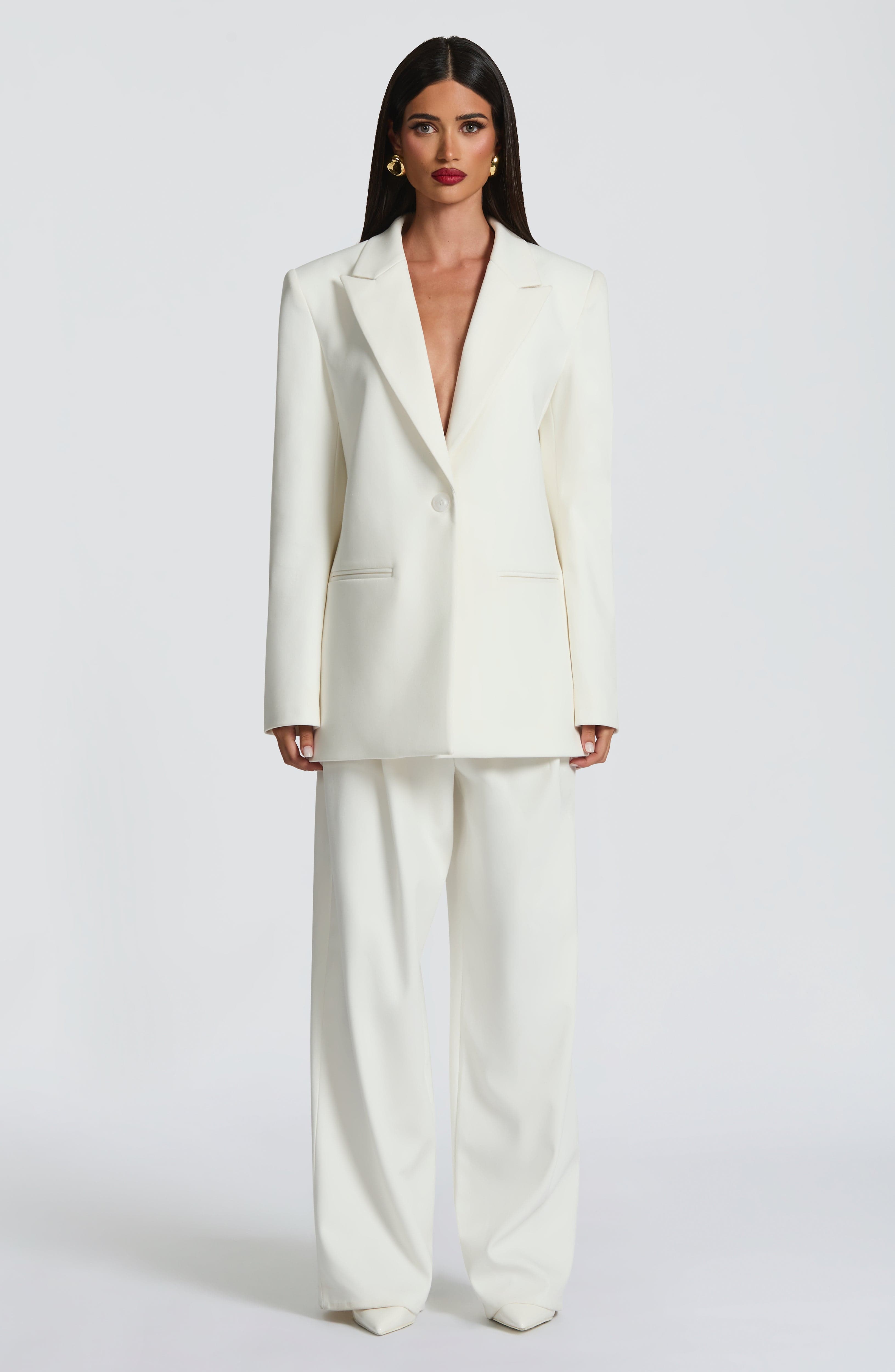 Ana - Blazer Sartoriale Avorio Boxy