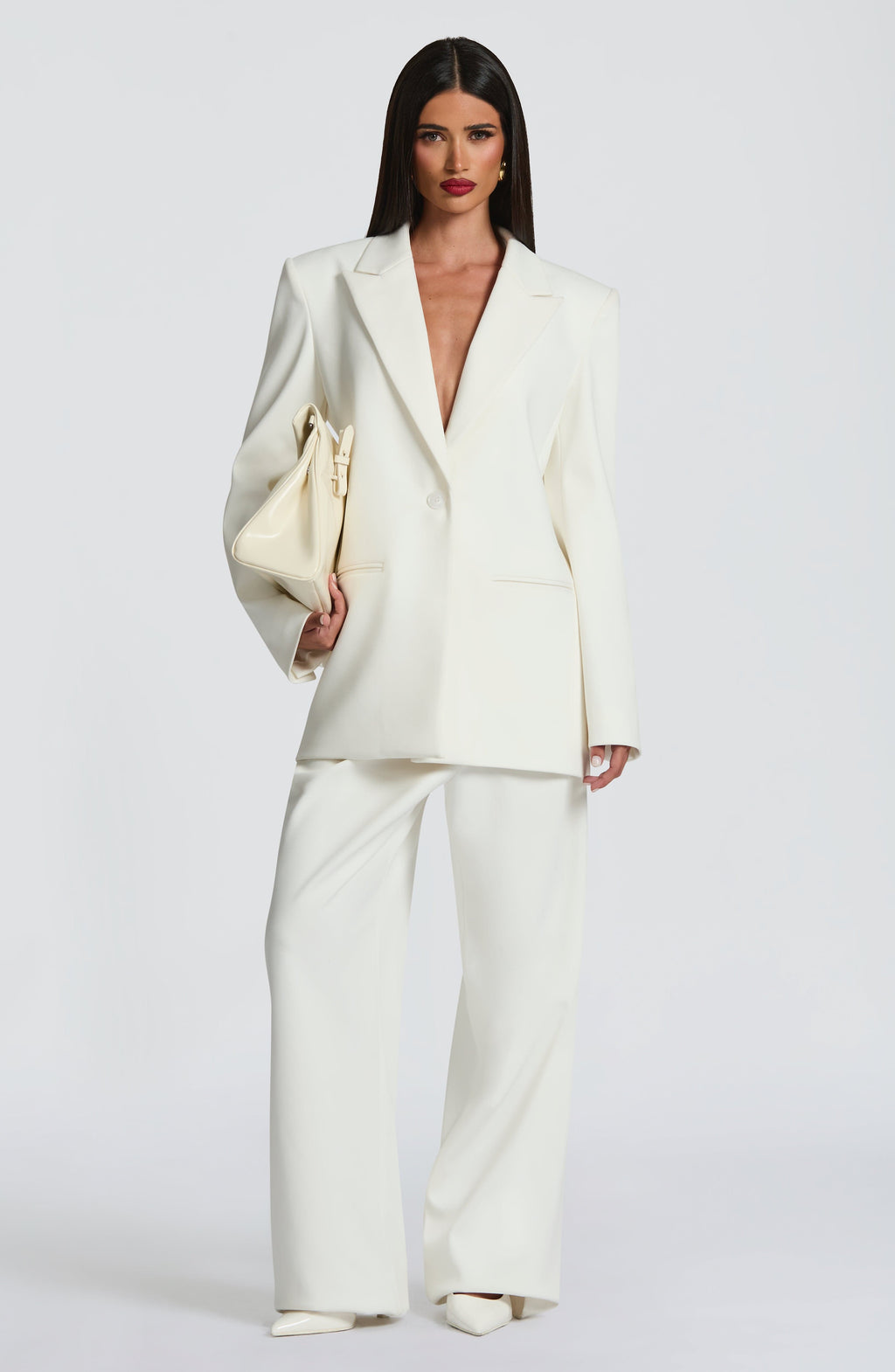 Ana - Blazer Sartoriale Avorio Boxy