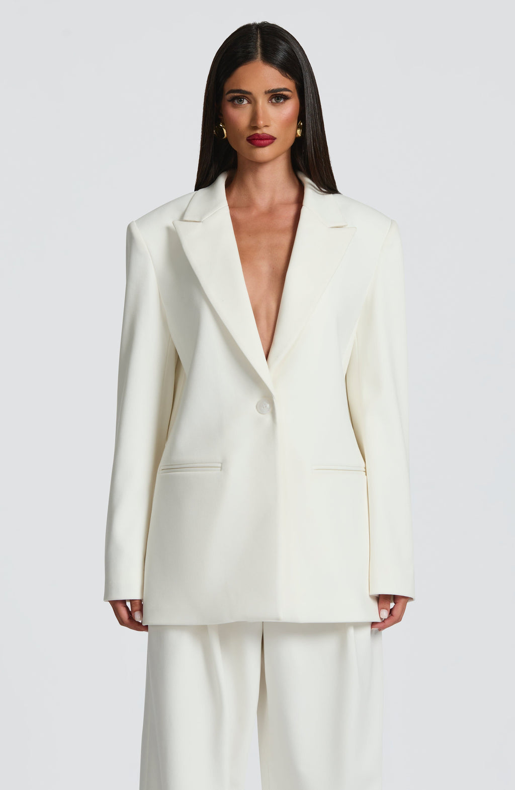 Ana - Blazer Sartoriale Avorio Boxy