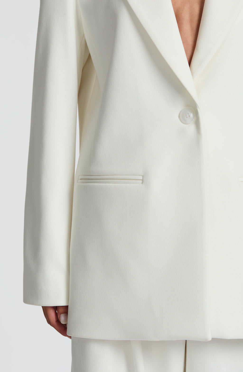 Ana - Blazer Sartoriale Avorio Boxy