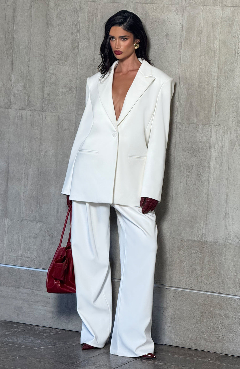 Ana - Blazer Sartoriale Avorio Boxy