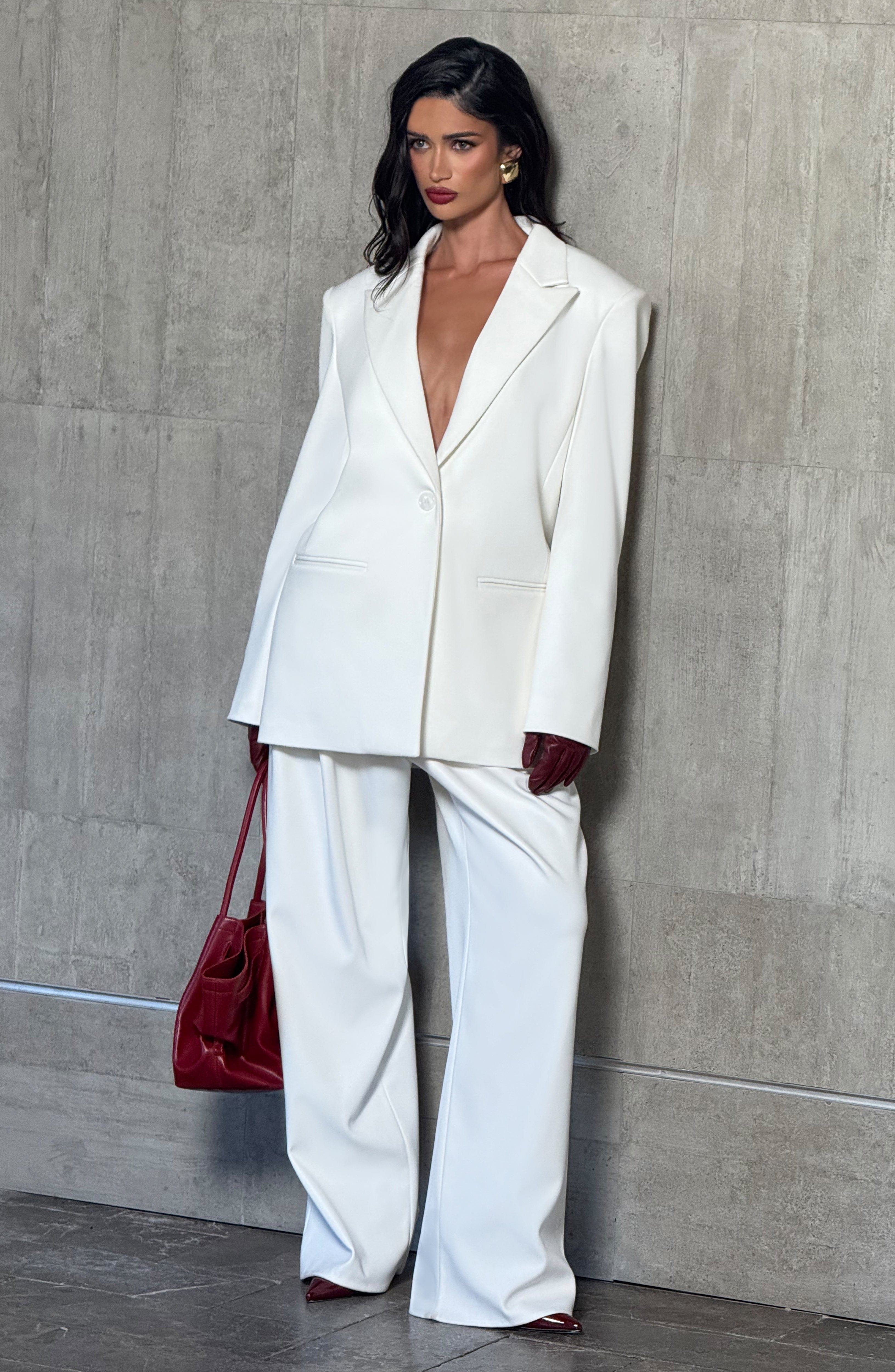 Ana - Blazer Sartoriale Avorio Boxy