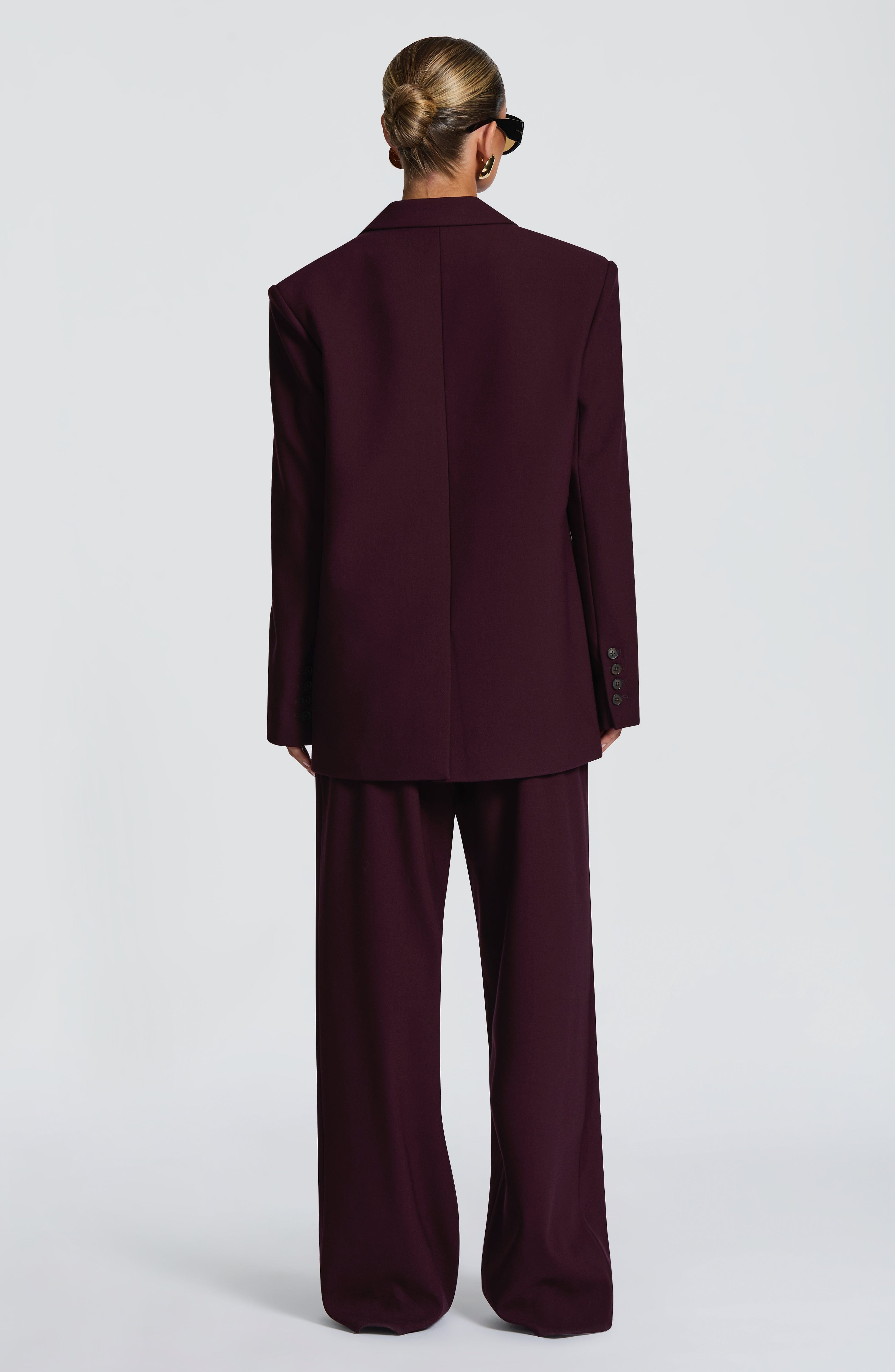 Diana - Blazer Sartoriale Prugna Oversize