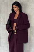 Diana - Blazer Sartoriale Prugna Oversize