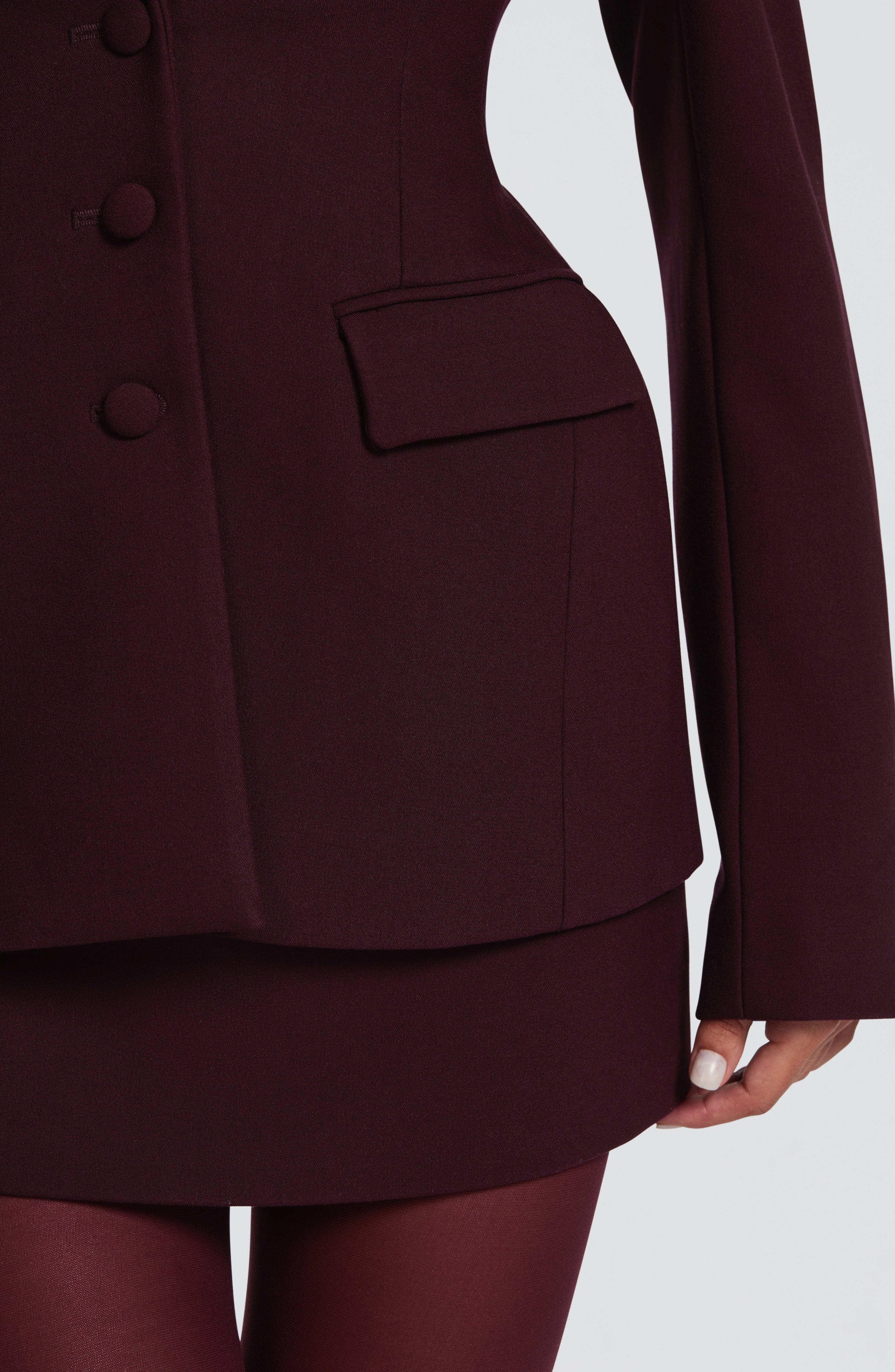 Claudia - Blazer Sartoriale Prugna