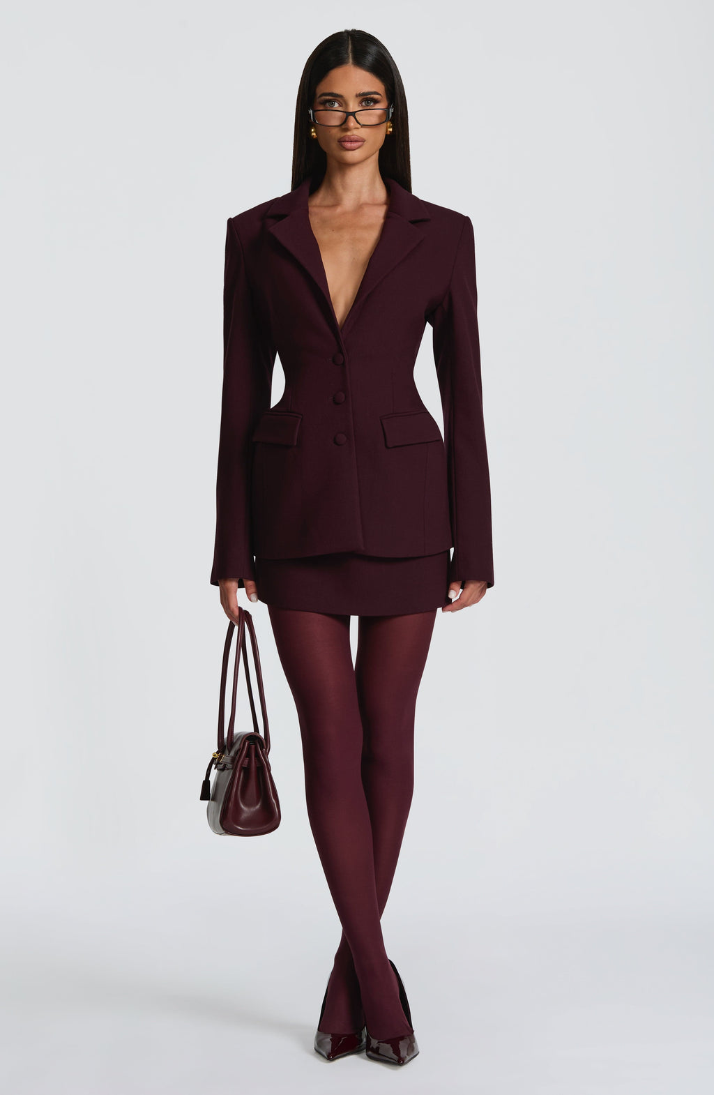 Claudia - Blazer Sartoriale Prugna